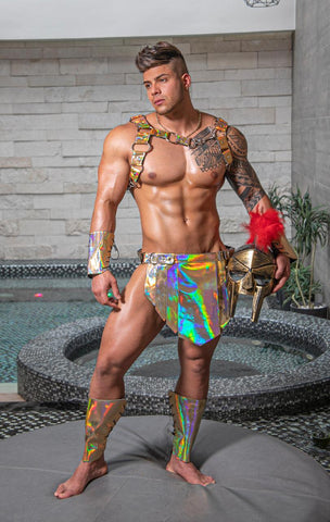 Disfraz de Gladiador vinyl Holograma