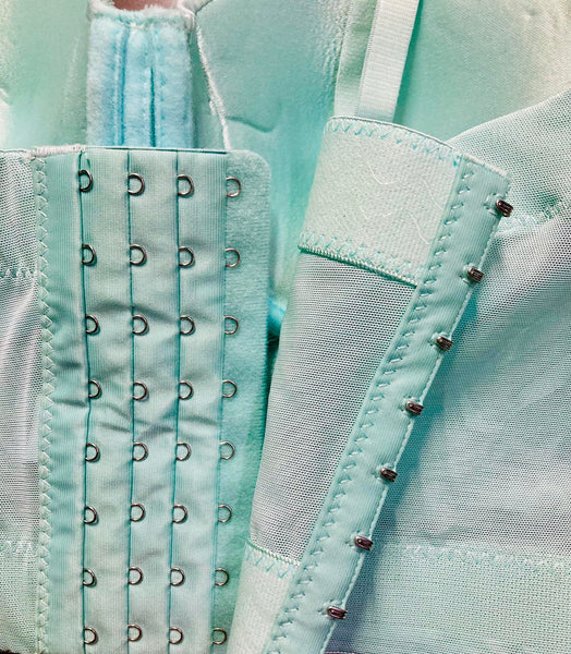 Bustier bordado menta