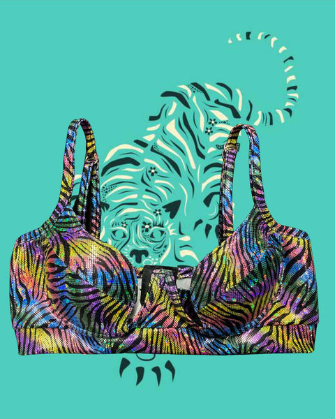 Bustier animal print Holograma