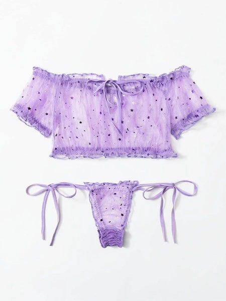 Coordinado ruffle mesh stars