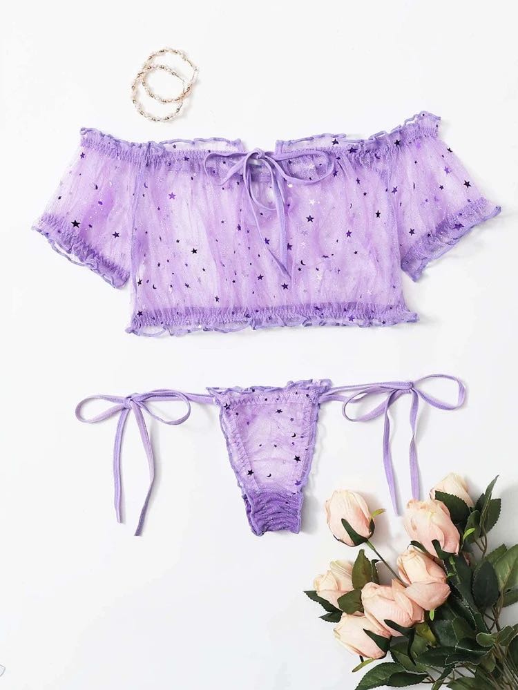 Coordinado ruffle mesh stars