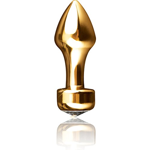 Plug anal dorado con piedra Pipedream