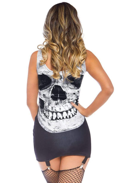 Vestido de Calavera con Ligueros